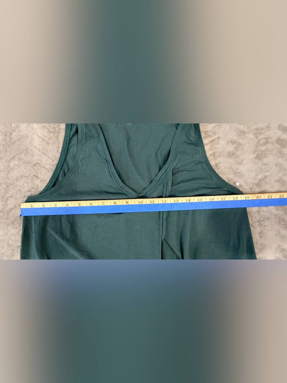 Lululemon It's A Tie Tank Top Teal Green‎ V-Neck Sleeveless Yoga Athleisure Med - Picture 6 of 7